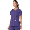 image:imageCarhartt Scrubs for Women Force CrossFlex Panel VNeck Tops with 3 PocketsGrape