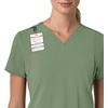 image:imageCarhartt Scrubs for Women Force CrossFlex Panel VNeck Tops with 3 PocketsGreen Slate