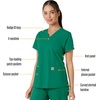 image:imageCarhartt Scrubs for Women Force CrossFlex Panel VNeck Tops with 3 PocketsHunter