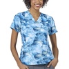 image:imageCarhartt Scrubs for Women Force CrossFlex Panel VNeck Tops with 3 PocketsIndigo Flow