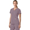 image:imageCarhartt Scrubs for Women Force CrossFlex Panel VNeck Tops with 3 PocketsLavender Mist
