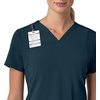 image:imageCarhartt Scrubs for Women Force CrossFlex Panel VNeck Tops with 3 PocketsNavy