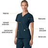 image:imageCarhartt Scrubs for Women Force CrossFlex Panel VNeck Tops with 3 PocketsNavy