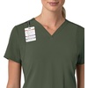image:imageCarhartt Scrubs for Women Force CrossFlex Panel VNeck Tops with 3 PocketsOlive