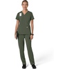 image:imageCarhartt Scrubs for Women Force CrossFlex Panel VNeck Tops with 3 PocketsOlive