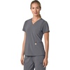 image:imageCarhartt Scrubs for Women Force CrossFlex Panel VNeck Tops with 3 PocketsPewter