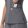 image:imageCarhartt Scrubs for Women Force CrossFlex Panel VNeck Tops with 3 PocketsPewter