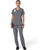 image:imageCarhartt Scrubs for Women Force CrossFlex Panel VNeck Tops with 3 PocketsPewter