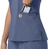image:imageCarhartt Scrubs for Women Force CrossFlex Panel VNeck Tops with 3 PocketsRiverside