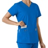 image:imageCarhartt Scrubs for Women Force CrossFlex Panel VNeck Tops with 3 PocketsRoyal