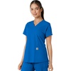 image:imageCarhartt Scrubs for Women Force CrossFlex Panel VNeck Tops with 3 PocketsRoyal