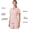 image:imageCarhartt Scrubs for Women Force CrossFlex Panel VNeck Tops with 3 PocketsSoft Rose