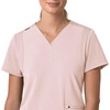 image:imageCarhartt Scrubs for Women Force CrossFlex Panel VNeck Tops with 3 PocketsSoft Rose