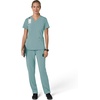 image:imageCarhartt Scrubs for Women Force CrossFlex Panel VNeck Tops with 3 PocketsSummer Blue