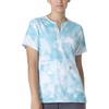 image:imageCarhartt Scrubs for Women Force CrossFlex Panel VNeck Tops with 3 PocketsWatercolor Sea