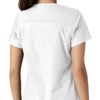 image:imageCarhartt Scrubs for Women Force CrossFlex Panel VNeck Tops with 3 PocketsWhite