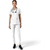 image:imageCarhartt Scrubs for Women Force CrossFlex Panel VNeck Tops with 3 PocketsWhite