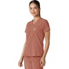 image:imageCarhartt Scrubs for Women Force CrossFlex Panel VNeck Tops with 3 PocketsWild Rose
