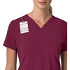 image:imageCarhartt Scrubs for Women Force CrossFlex Panel VNeck Tops with 3 PocketsWine