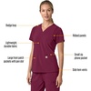 image:imageCarhartt Scrubs for Women Force CrossFlex Panel VNeck Tops with 3 PocketsWine