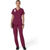 image:imageCarhartt Scrubs for Women Force CrossFlex Panel VNeck Tops with 3 PocketsWine