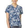 image:imageCarhartt Scrubs for Women Force CrossFlex Panel VNeck Tops with 3 PocketsWinter Woodland