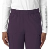 image:imageCarhartt Scrubs for Women Force CrossFlex StraightLeg Cargo Pants with Drawstring and 7 PocketsBlack Plum