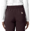 image:imageCarhartt Scrubs for Women Force CrossFlex StraightLeg Cargo Pants with Drawstring and 7 PocketsDark Sepia