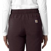 image:imageCarhartt Scrubs for Women Force CrossFlex StraightLeg Cargo Pants with Drawstring and 7 PocketsDark Sepia