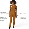 image:imageCarhartt Scrubs for Women Force CrossFlex StraightLeg Cargo Pants with Drawstring and 7 PocketsFox Brown
