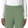 image:imageCarhartt Scrubs for Women Force CrossFlex StraightLeg Cargo Pants with Drawstring and 7 PocketsGreen Slate