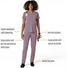 image:imageCarhartt Scrubs for Women Force CrossFlex StraightLeg Cargo Pants with Drawstring and 7 PocketsLavender Mist
