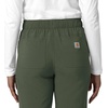 image:imageCarhartt Scrubs for Women Force CrossFlex StraightLeg Cargo Pants with Drawstring and 7 PocketsOlive