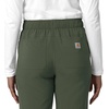 image:imageCarhartt Scrubs for Women Force CrossFlex StraightLeg Cargo Pants with Drawstring and 7 PocketsOlive