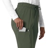 image:imageCarhartt Scrubs for Women Force CrossFlex StraightLeg Cargo Pants with Drawstring and 7 PocketsOlive