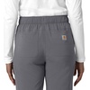 image:imageCarhartt Scrubs for Women Force CrossFlex StraightLeg Cargo Pants with Drawstring and 7 PocketsPewter
