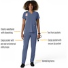 image:imageCarhartt Scrubs for Women Force CrossFlex StraightLeg Cargo Pants with Drawstring and 7 PocketsRiverside