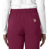 image:imageCarhartt Scrubs for Women Force CrossFlex StraightLeg Cargo Pants with Drawstring and 7 PocketsWine