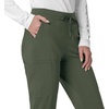 image:imageCarhartt Scrubs for Women Force Essentials Joggers Pants with Drawstring and 7 PocketsOlive