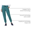 image:imageCarhartt Scrubs for Women Force Essentials Joggers Pants with Drawstring and 7 PocketsTeal Blue