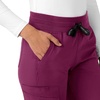 image:imageCarhartt Scrubs for Women Force Essentials Joggers Pants with Drawstring and 7 PocketsWine