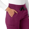 image:imageCarhartt Scrubs for Women Force Essentials Joggers Pants with Drawstring and 7 PocketsWine