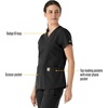image:imageCarhartt Scrubs for Women Force Essentials VNeck Tops with 5 PocketsBlack