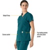 image:imageCarhartt Scrubs for Women Force Essentials VNeck Tops with 5 PocketsCaribbean Blue