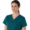 image:imageCarhartt Scrubs for Women Force Essentials VNeck Tops with 5 PocketsCaribbean Blue