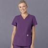 image:imageCarhartt Scrubs for Women Force Essentials VNeck Tops with 5 PocketsEggplant