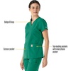 image:imageCarhartt Scrubs for Women Force Essentials VNeck Tops with 5 PocketsHunter