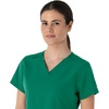 image:imageCarhartt Scrubs for Women Force Essentials VNeck Tops with 5 PocketsHunter