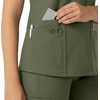 image:imageCarhartt Scrubs for Women Force Essentials VNeck Tops with 5 PocketsOlive