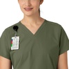 image:imageCarhartt Scrubs for Women Force Essentials VNeck Tops with 5 PocketsOlive